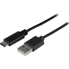 Kabel USB StarTech USB-A - USB-C 1 m Czarny (USB2AC1M)