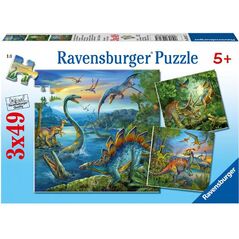 Ravensburger Puzzle 3x49 Dinozaury - 093175