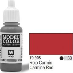 Vallejo Farba Nr30 Carmine Red Matt 17ml - 70908