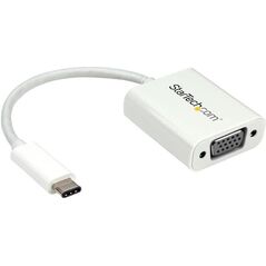 Adapter USB StarTech USB-C - VGA Biały  (CDP2VGAW)