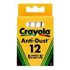 Crayola CRAYOLA Kreda niepyląca biała 12 szt. - 0280