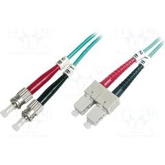 Digitus LWL Patchkabel ST - SC, 1m, Multimode Duplex OM3 (DK-2512-01/3)