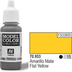 Vallejo Farba Nr15 Flat Yellow Matt 17ml 70953