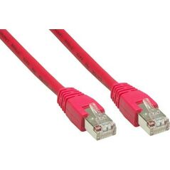 Patchcord S/FTP, Cat6, 5m czerwony