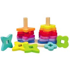 Hape Podwójna Tęczowa Układanka E0406