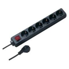 Listwa zasilająca REV 6 gniazd 1.4 m czarna (512380555)