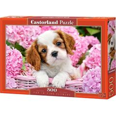 Castorland Puzzle Pup in Pink Flowers 500 elementów (52233)