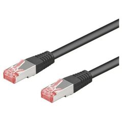 Patchcord S/FTP, Cat6, 0.25m, czarny