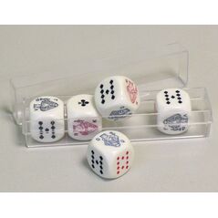 Piatnik PIATNIK KOŚCI MAŁE 5szt POKEROWE - 297090