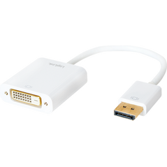 Adapter AV LogiLink DisplayPort - DVI-D biały (CV0058B)