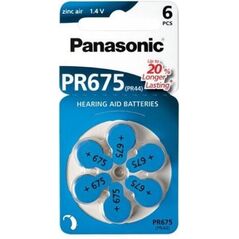 Panasonic Bateria do aparatów słuchowych PR44 605mAh 6 szt.