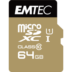 Karta Emtec Gold+ MicroSDXC 64 GB Class 10  (ECMSDM64GXC10GP)