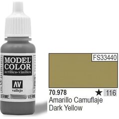 Vallejo Farba Nr116 Dark Yellow 17ml