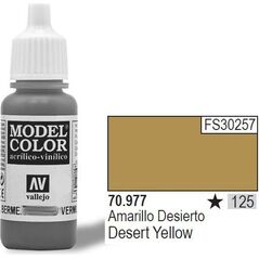Vallejo Farba Nr125 Desert Yellow 17ml