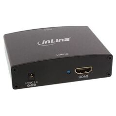 Adapter AV InLine HDMI - D-Sub (VGA) + Jack 3.5mm czarny (65004)