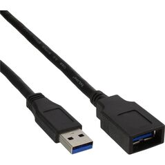 Kabel USB InLine USB-A - USB-B 2.5 m Czarny (35625)
