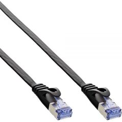 InLine Patchcord Płaski U/FTP, Cat.6A, czarny 2m (71802S)