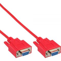 InLine DB-9 - DB-9, 3m, Czerwony (12224B)