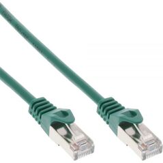 InLine Patchcord F/UTP, Cat.5e, zielony 0.3m (71533G)