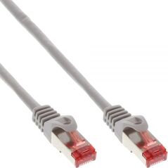 InLine Patchcord S/FTP, PiMF, Cat.6, PVC, szary 0.25m (76422)