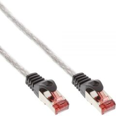 InLine Patchcord S/FTP, PiMF, Cat.6, PVC, przeźroczysty 0.3m (76433T)