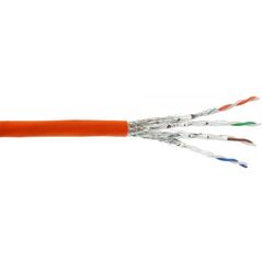 InLine Kabel instalacyjny S/FTP, PiMF, Cat.7a, AWG23, 1200MHz, halogen Free, Pomarańczowy, 500m (70500I)