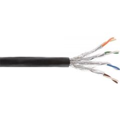 InLine Kabel instalacyjny S/FTP, PiMF, Cat.7a, AWG 23, Copper, 1200 Mhz, PE, czarny, 50m (70050P)