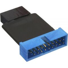 InLine 2 x USB 3.0 - 19-pin Czarno-niebieski (33449K)