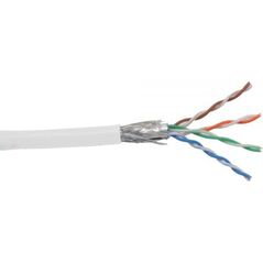 InLine Patchcord sieciowy SF/UTP, Cat.5e, AWG26, CCA, PVC, biały, 100m (72099W)