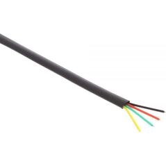 InLine Modularny kabel 4 żyły, czarny, 100m, pierścień (69981)