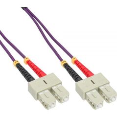InLine Patchcord światłowodowy SC/SC, 50/125µm, OM4 0.5m (83555P)