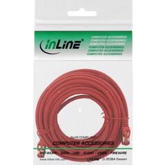 Intos Patchcord S/FTP, PiMF, Cat.6, 250MHz, halogen free, czerwony 7.5m (76907R)