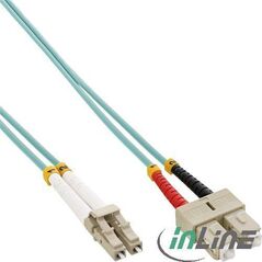 InLine Patchcord Światłowodowy LC/SC, 50/125µm, OM3, 1m (88641O)