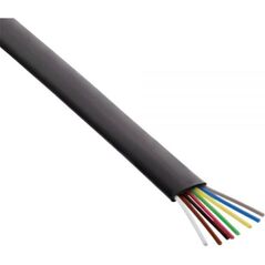 InLine Modularny kabel 8 żył, czarny, 100m, pierścień (68818)