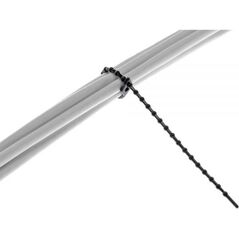 Organizer InLine Opaska zaciskowa Czarny 100 sztuk  (59977C)