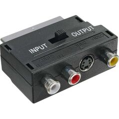 Adapter AV InLine Scart - RCA (Cinch) x3 + S-Video czarny (89953)