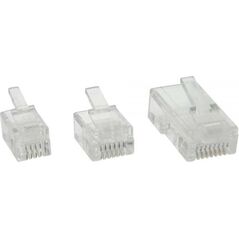InLine Modularny wtyk 6P4C, RJ11 dla ultra płaskich kabli , 100 sztuk (73094)