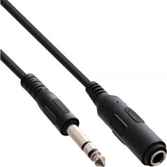 Kabel InLine Jack 6.3mm  - Jack 6.3mm 5m czarny (99935A)