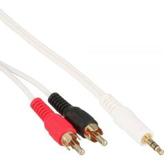 Kabel InLine Jack 3.5mm - RCA (Cinch) x2 1.5m biały (89934W)
