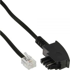 InLine Patchcord TAE-F - RJ11 6P4C męski - męski 3m (18913)