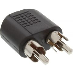 Adapter AV InLine Jack 3.5mm - RCA (Cinch) x2 czarny (99343)