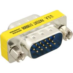 Adapter AV InLine D-Sub (SVGA) - D-Sub (SVGA) żółty (37714)