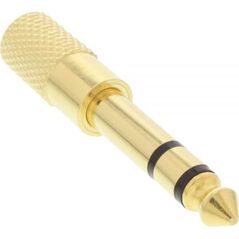 Adapter AV InLine Jack 3.5mm - Jack 6.3mm złoty (99305P)