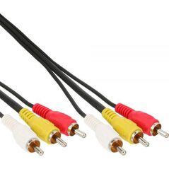 Kabel Intos RCA (Cinch) x3 - RCA (Cinch) x3 2m czarny (89602)