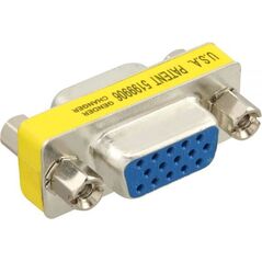 Adapter AV InLine D-Sub (VGA) - D-Sub (VGA) żółty (37724)
