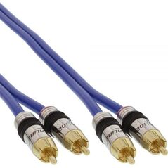 Kabel Intos RCA (Cinch) x2 - RCA (Cinch) x2 25m niebieski (89725P)