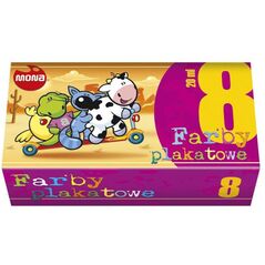 Pulio Mona Farby plakatowe 8kol 20ml EKO MONA - MONA FE8