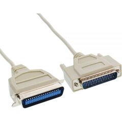 InLine DB-25 - Centronics 36-pin, 2m, Szary (11442)