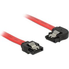 Delock SATA - SATA, 0.3m, Czerwony (83963)
