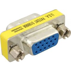 Adapter AV InLine D-Sub (VGA) - D-Sub (VGA) żółty (47714)